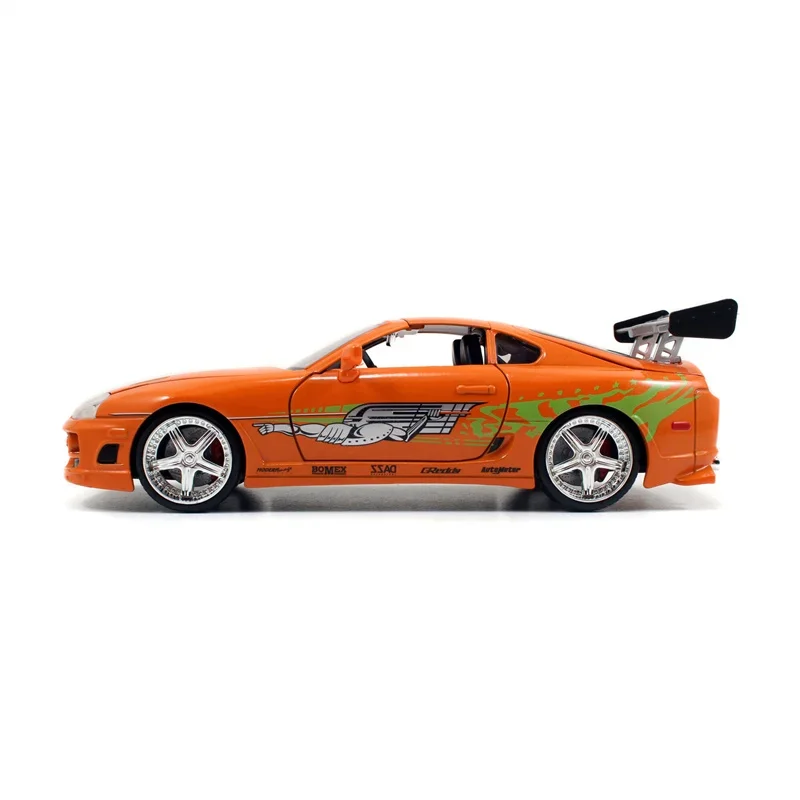 Toyota Jada Supra Model Car for Boys, Metal Diecast, Carro e Acessórios, Brinquedos, 1:24, Rick e Morty, 1995