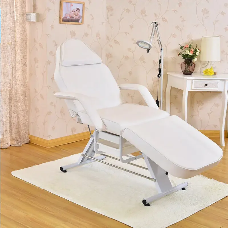 Factory Direct Multifunctional Bed Massage Bed Cozy Facial Beauty Spa Massage Bed with Shelf Table Massage Table