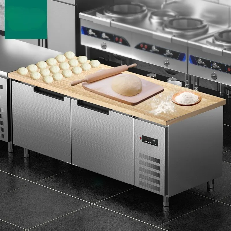 

Menshi cutting board cabinet refrigerator with chopping board kitchen stainless steel refrigerator freezer