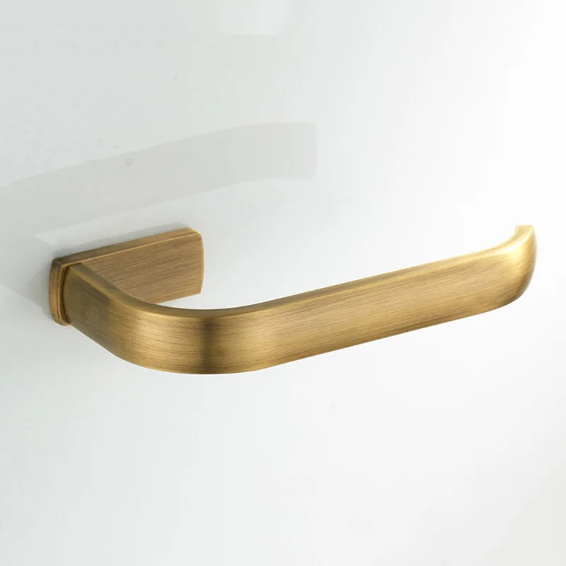 Bathroom Hardware Set Antique Brass Robe Hook Towel Rail Rack Bar Tissue Paper Holder Bathroom Accessories Wall Mount Lzh103