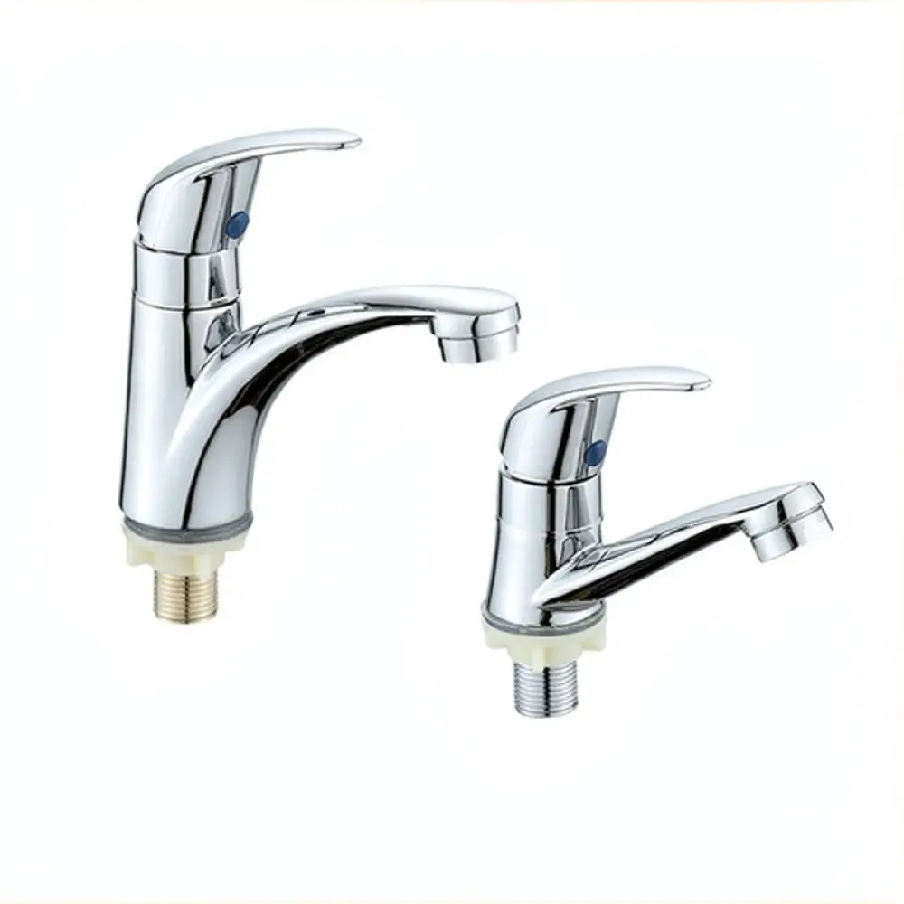 Single Cold Water Basin Faucet Zinc Alloy Sink Tap Modern Bathroom Countertop Mount Wash Basin Mixer Simple Style
