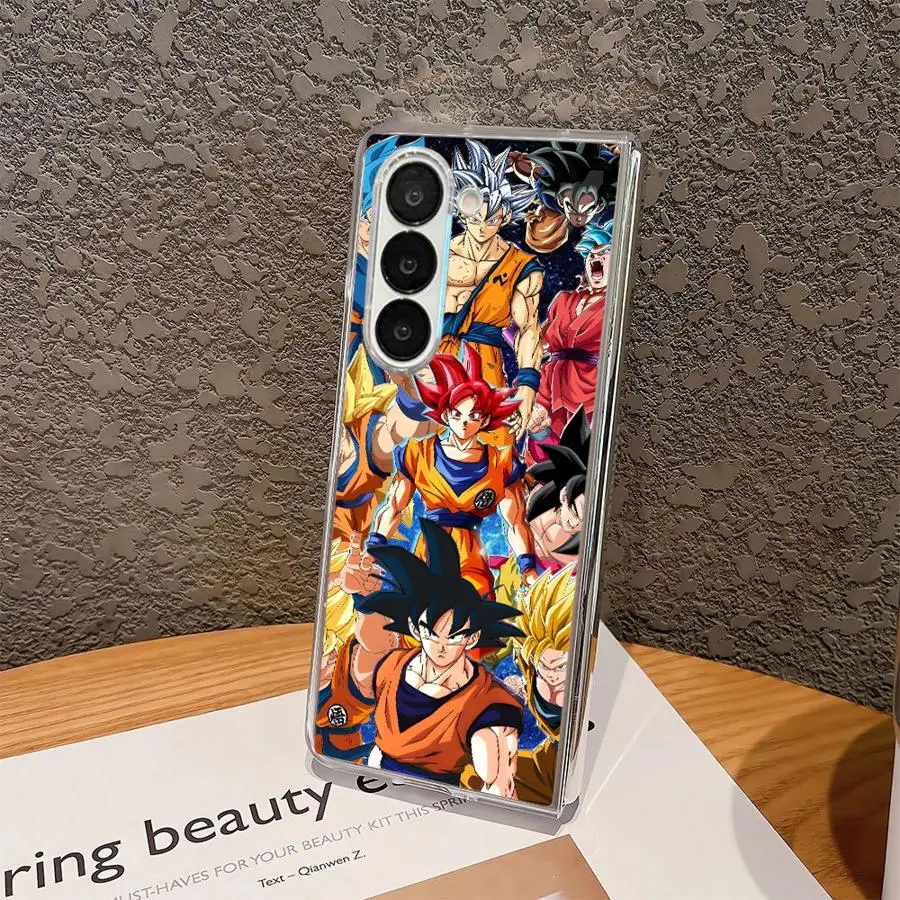 حافظة لهاتف سامسونج جالاكسي ZFold7 ZFold4 Z Fold 7 6 5 4 3 ZFold6 ZFold3 ZFold5 دراغون بول سايان جوكو #2