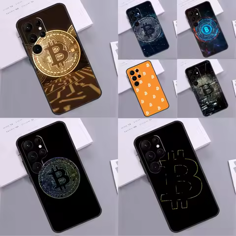 Bitcoin Phone Case For Samsung Galaxy S25 Ultra S9 S10 S20 S21 S22 Plus S23 FE S24 Ultra Cover Coque