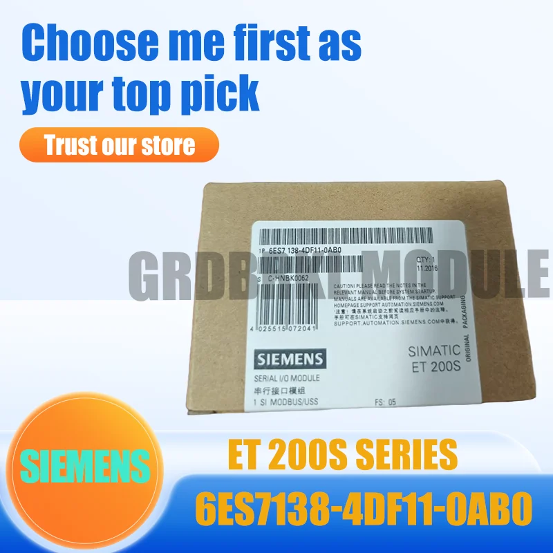 

Новый оригинальный модуль счетчика SIEMENS 6ES7138-4DF11-0AB0 6ES7 138-4DF11-0AB0 ET200S