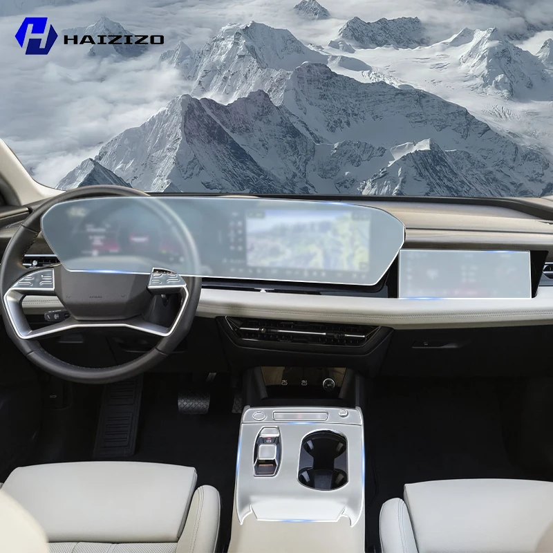 

Для Audi Q6 e-tron 2025 автомобильная внутренняя защитная наклейка на центральную консоль, ЖК-дисплей, матовая защитная пленка из ТПУ, ремонт PPF