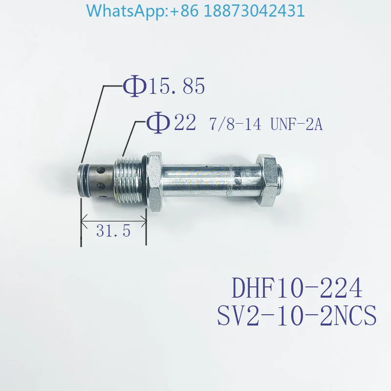 

Threaded SV2-10-2NCS /DHF10-224 bidirectional normally closed hydraulic solenoid valve.