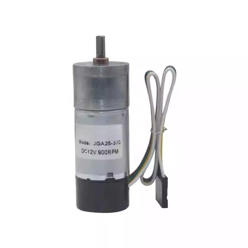 25mm DC Gear Motor With Encoder 6v 12v 24v JGA25- 370B Adjustable-speed Can CW CCW Speed Regulation High-Torque Small Body Motor