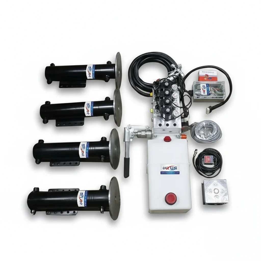 RV Auto Leveling System, Stainless Steel Hydraulic Stabilizer Legs, Fit for Mercedes Sprinter, Double Acting Cylinder Kit