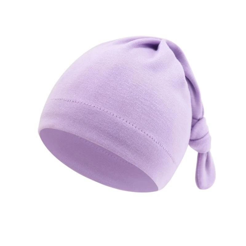

Elastic Knotted Hat Comfortable Stretchy Newborns Baby Fetal Caps Single Layer 425F