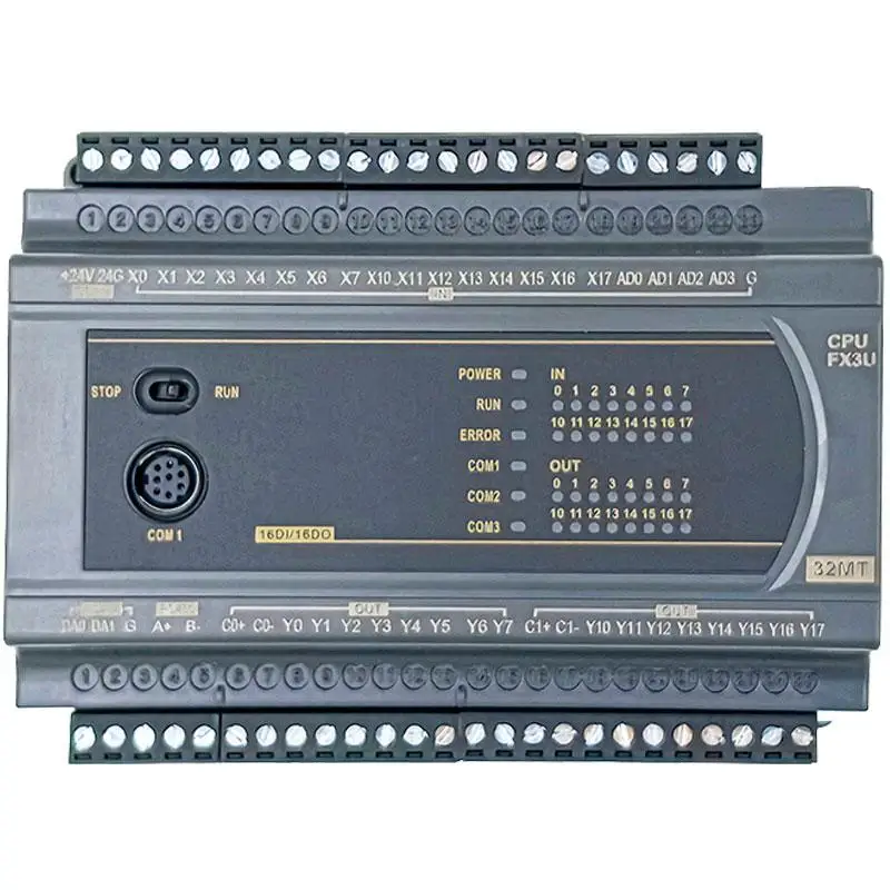 Industrial Control PLC Main Board Compatible With FX3U Series 14/24/30/32/40/64 MR MT FX3U-14MR FX3U-14MT FX3U-24MR FX3U-24MT