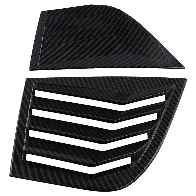 Reliable-Car Accessories Rear Louver Window Side Shutter Cover Trim Sticker Vent Scoop For Kia Stinger 2018-2023