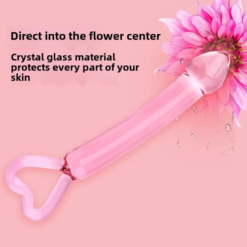 جديد على شكل قلب كريستال القضيب أواني الذكور الإناث عودة المحكمة المكونات الشرج سيلا حبة الاستمناء عصا الاحترار المنتجات الجنسية #2