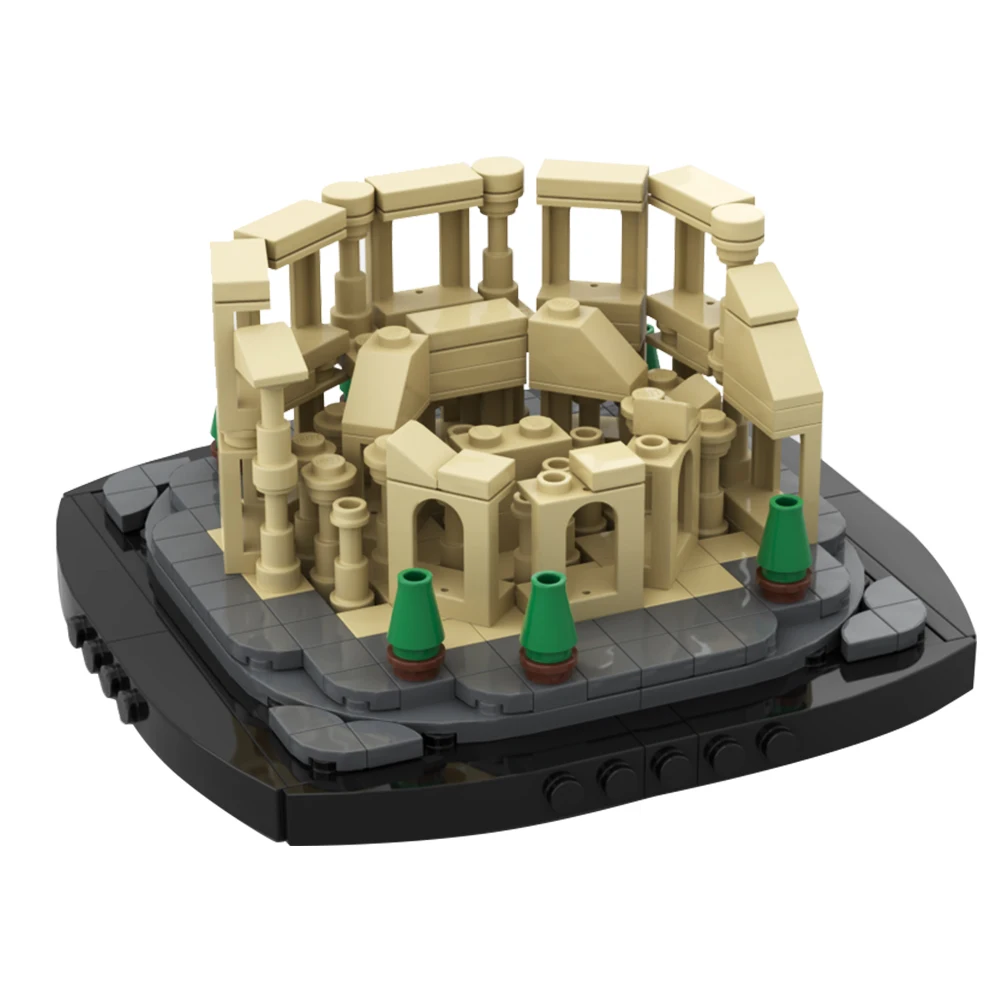 MOC SET 10276 The Architecture City The Italy Roman Colosseum Bricks Amphitheatrum Flavium Building Block Kid Toy Birthday Gift