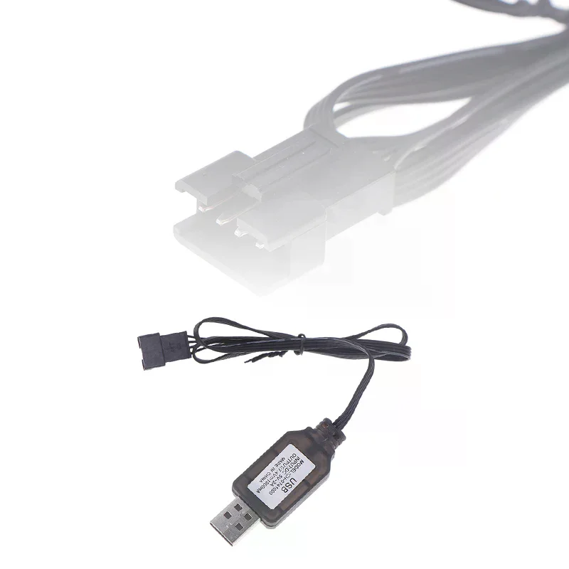 

1PCS 7.4V SM-4P Plug USB Charger For DE36W DE65 HM202 EC08 EC16 RC Car M416 Electric Gel Ball Blaster Battery Charger