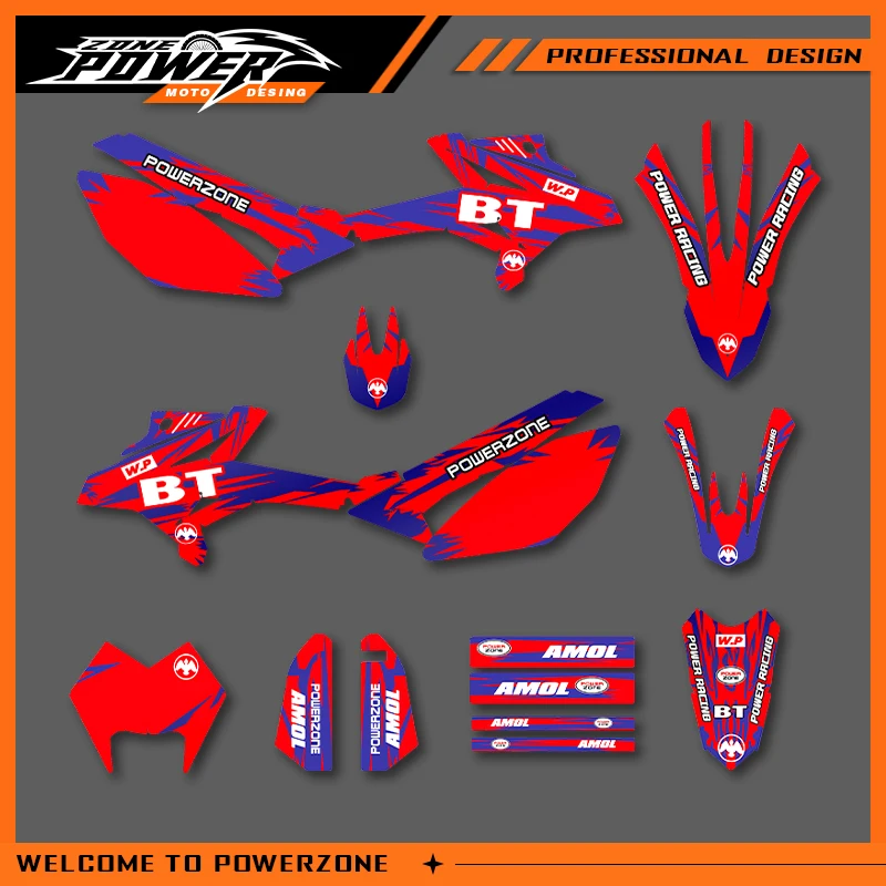 

Графические наклейки Powerzone, наклейки для мотоцикла, фон на заказ для Beta RR50 2020 2019 2018 2017 2016-2011, RR 50cc 03