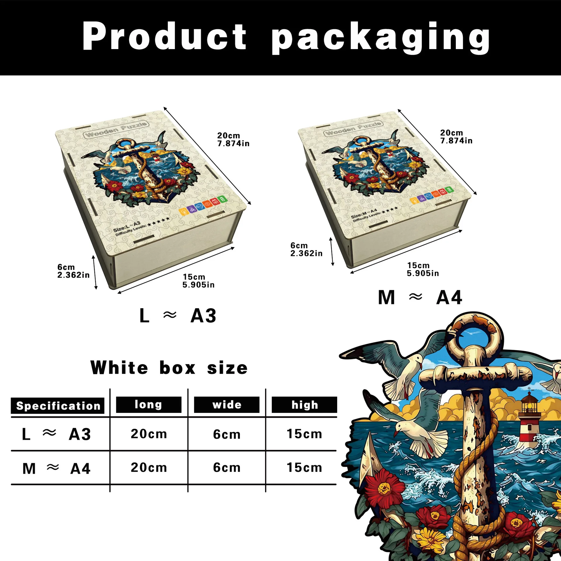 151/211pcs Wooden Anchor Irregular Shaped Puzzle Jigsaw Puzzle Stress-Relieving Game Birthday Xmas Gifts Fun Educational Toys