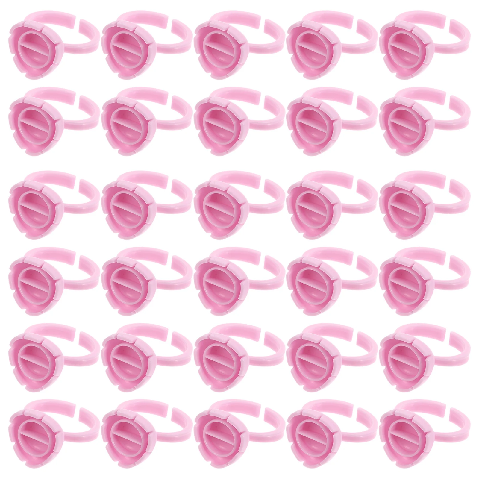 

100pcs Abs Pigment Rings Lash Glue Cups For Eyelash Extensions Grafting Tools Ring Eyelash Cups Salon Home Use Helper