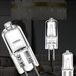 12V 220V 2-Pin Type G4/G5.3/G9 Halogen Lamps Lights 20W/25W/35W/40W Clear Each Bulb For Home Decoration