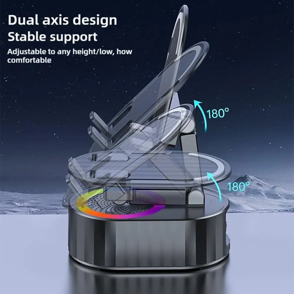 

5 в 1, беспроводная Bluetooth-колонка, подставка для телефона, вертикальный планшет для домашнего офиса, складной ленивый кронштейн для смартфона IPhone и Android