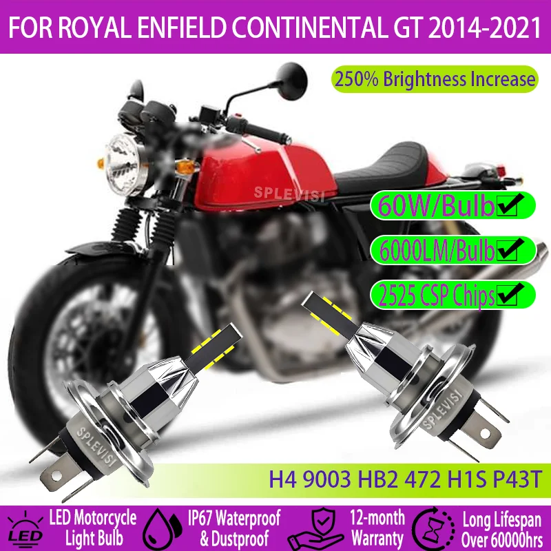 

DIY H4 LED Headlight for Motorcycles UPGRADE IN 3 STEPS For Royal Enfield Continental GT 2014 2015 2016 2017 2018 2019 2020 2021