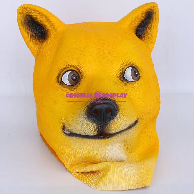 Fox Animal Mask Headset Dog Head Mask Husky Funny Supplies Live Props Crazy Animal City Mask
