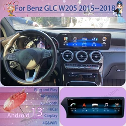 14.9 Inch Automotive Multimedia Android Player For Benz GLC W205 2015 2016 2017 2018 GPS Navigation Car Radio Receiver Head Unit
