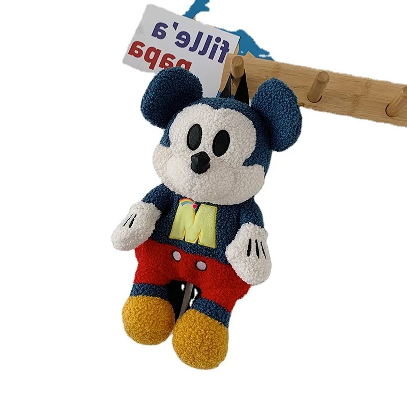 MINISO Disney pluszowa torba dziewczynka 2023 wiosna i lato nowy lalki z kreskówek plecak dla dzieci dziewczyna uroczy plecak Mickey pluszowa torba