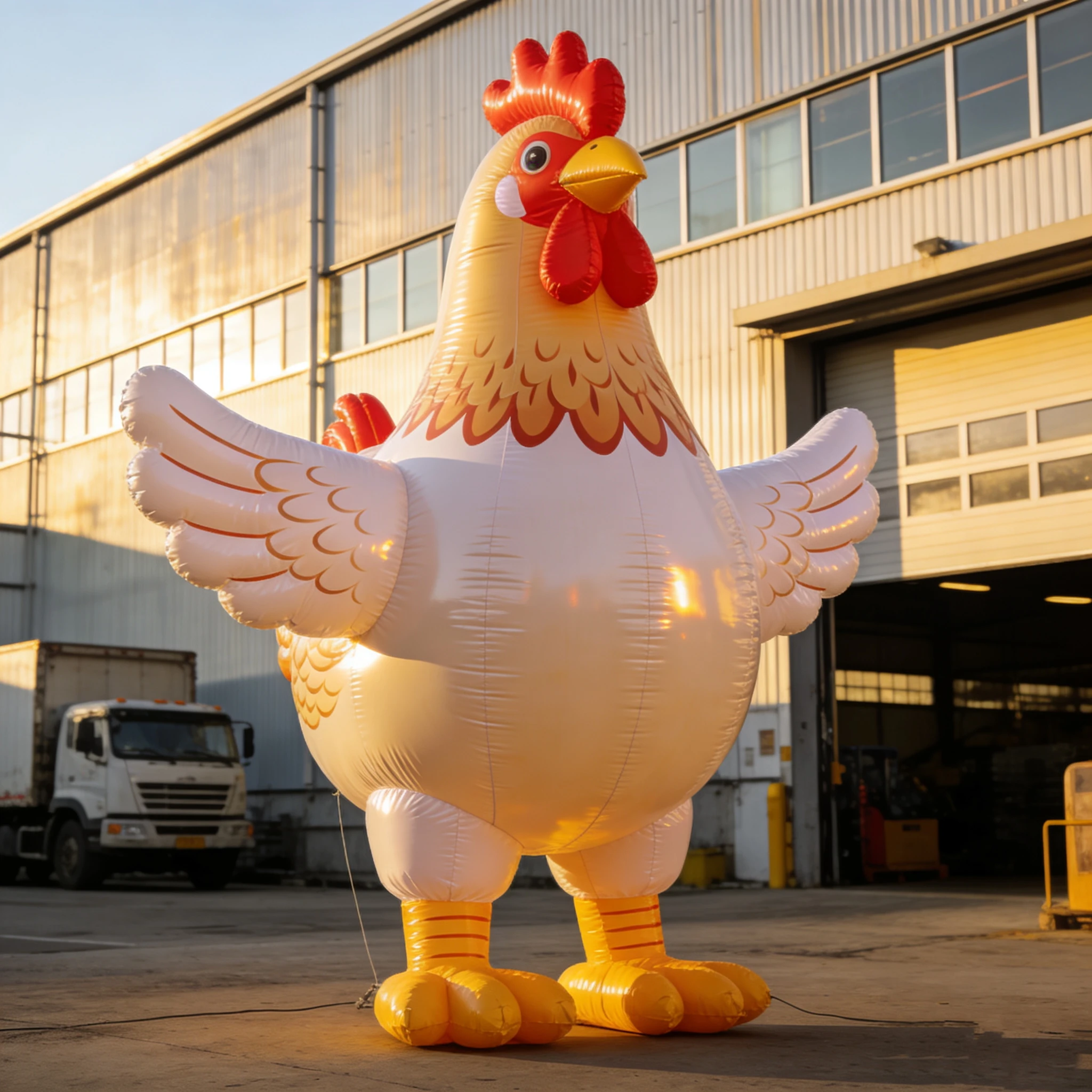 ized Advertising Outdoor Display Inflatable Huge Chicken Cartoon Chicken Inflatable Model For Promotion Event