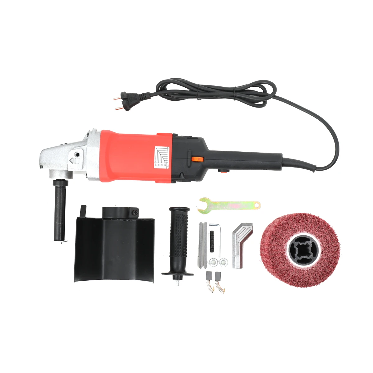 1400W Grinding Machine Satin Polisher 220V Electric Wire Drawing Burnishing Polishing Machine For Metal Steel Wood Polishing