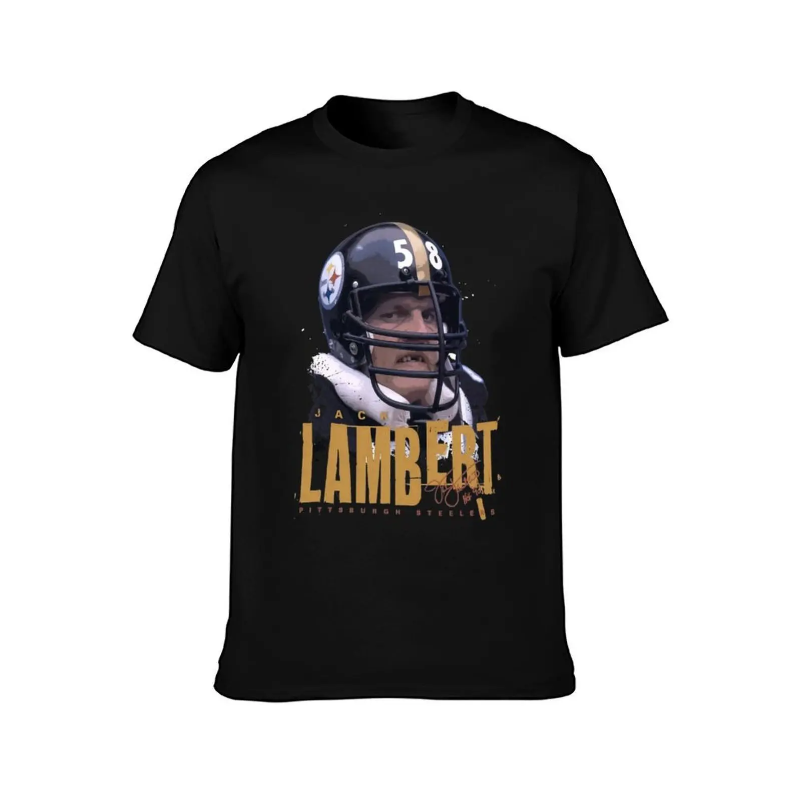 Jack Lambert T-Shirt Fashion Graphic Tee for Men T-Shirt