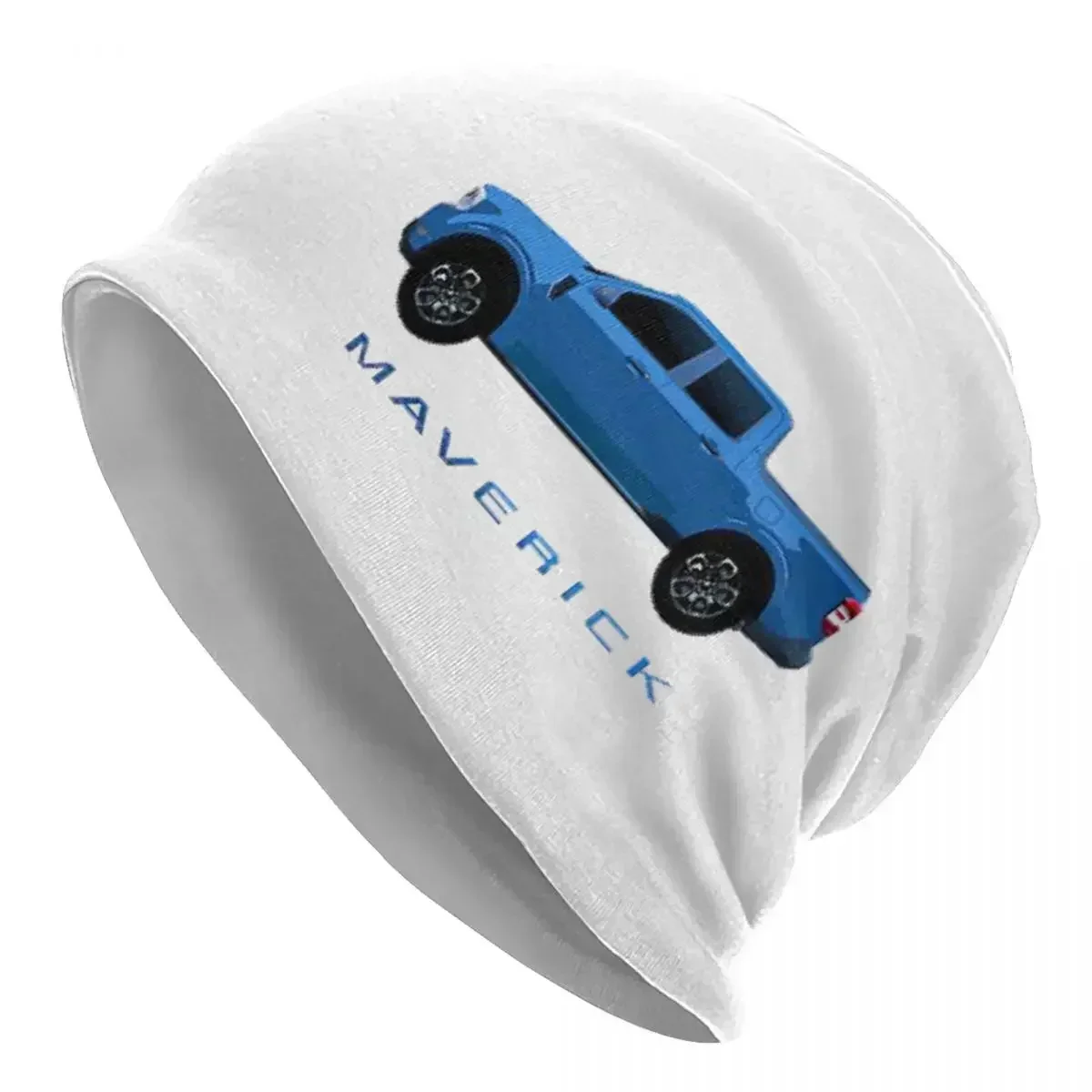 2022 Ford Maverick Truck Blueish Gray Warm Knitted Cap Fashion Bonnet Hat Autumn Winter Outdoor Beanies Hats for Unisex Adult