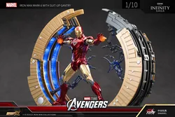 ZD Original Iron Man MK6 with Suit-up Gantry Action Figure Collectible Model Toy Gift Doll Figurine