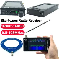 DSP SDR Radio Receiver Shortwave AM FM DSP Radio Rechargeable Stereo MP3 Player with Headphone Antenna Jack for FM MW SSB CW HAM