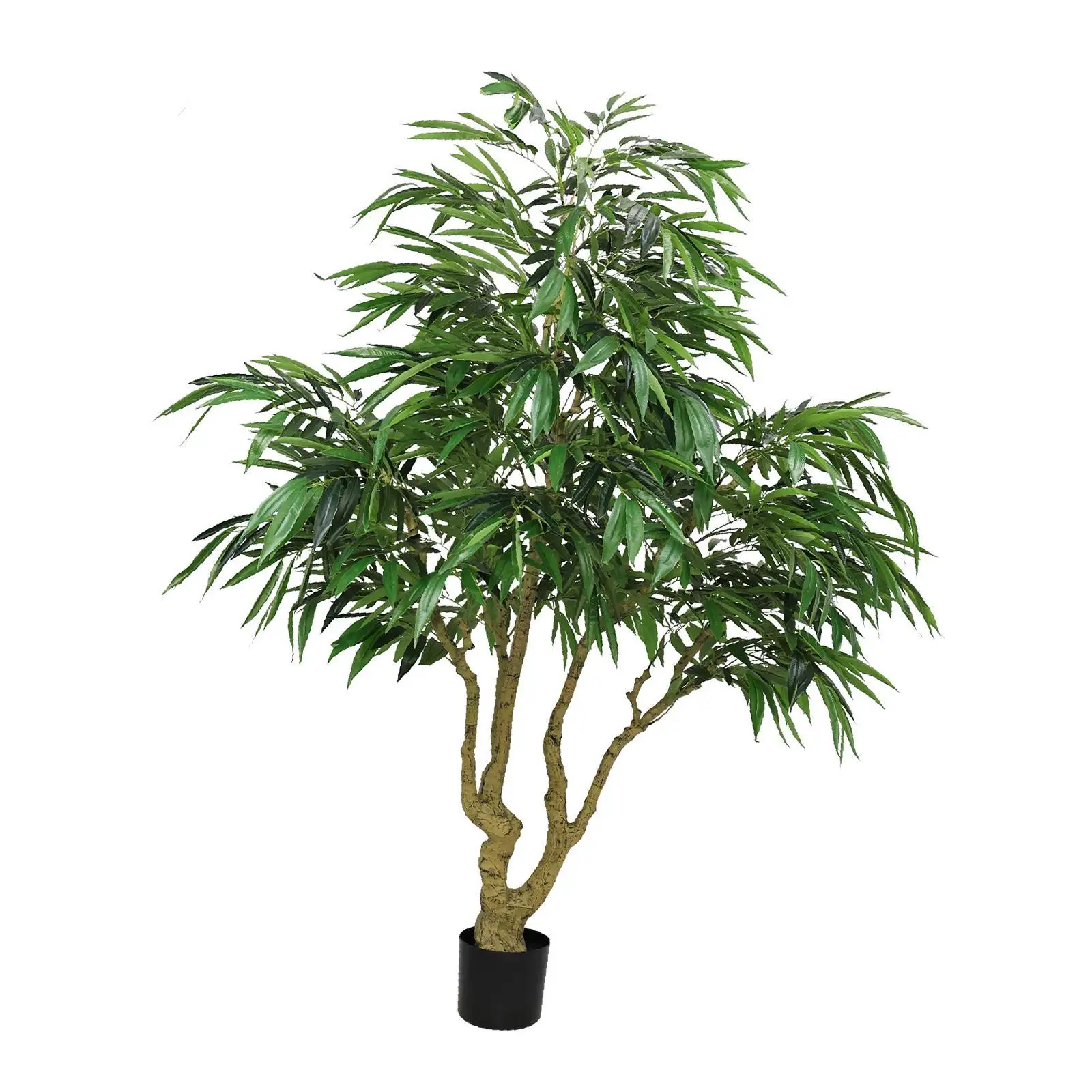 

Tall Artificial Willow Plant Green Indoor Silk Decor for Home Office Apartment Space Decoration