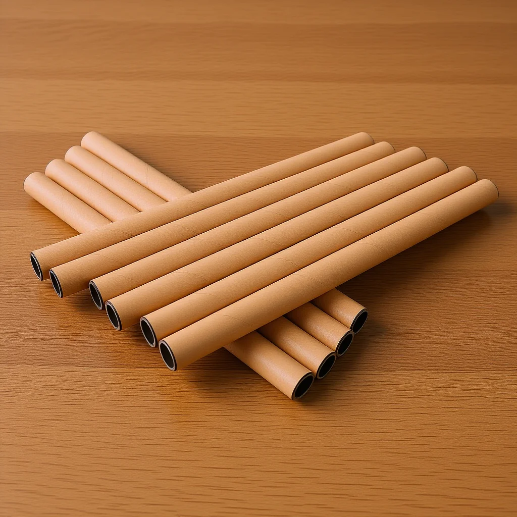 10pcs Brown Cardboard Tubes Poster Storage For Artwork Drawing Mailing Paper Poster Tube Reusable Drafting Tube