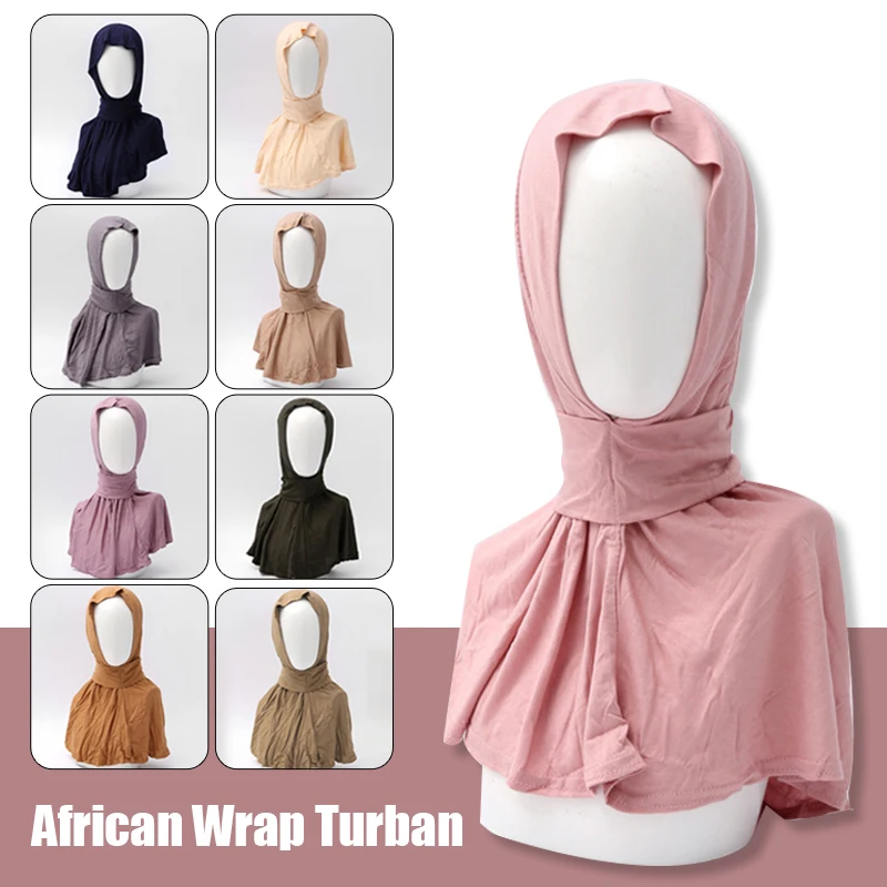 

Muslim Hijab Instant Underscarf Bonnet Head Wrap One Piece Cap Shawls Turban Women Headscarves Prayer Cap Headwear