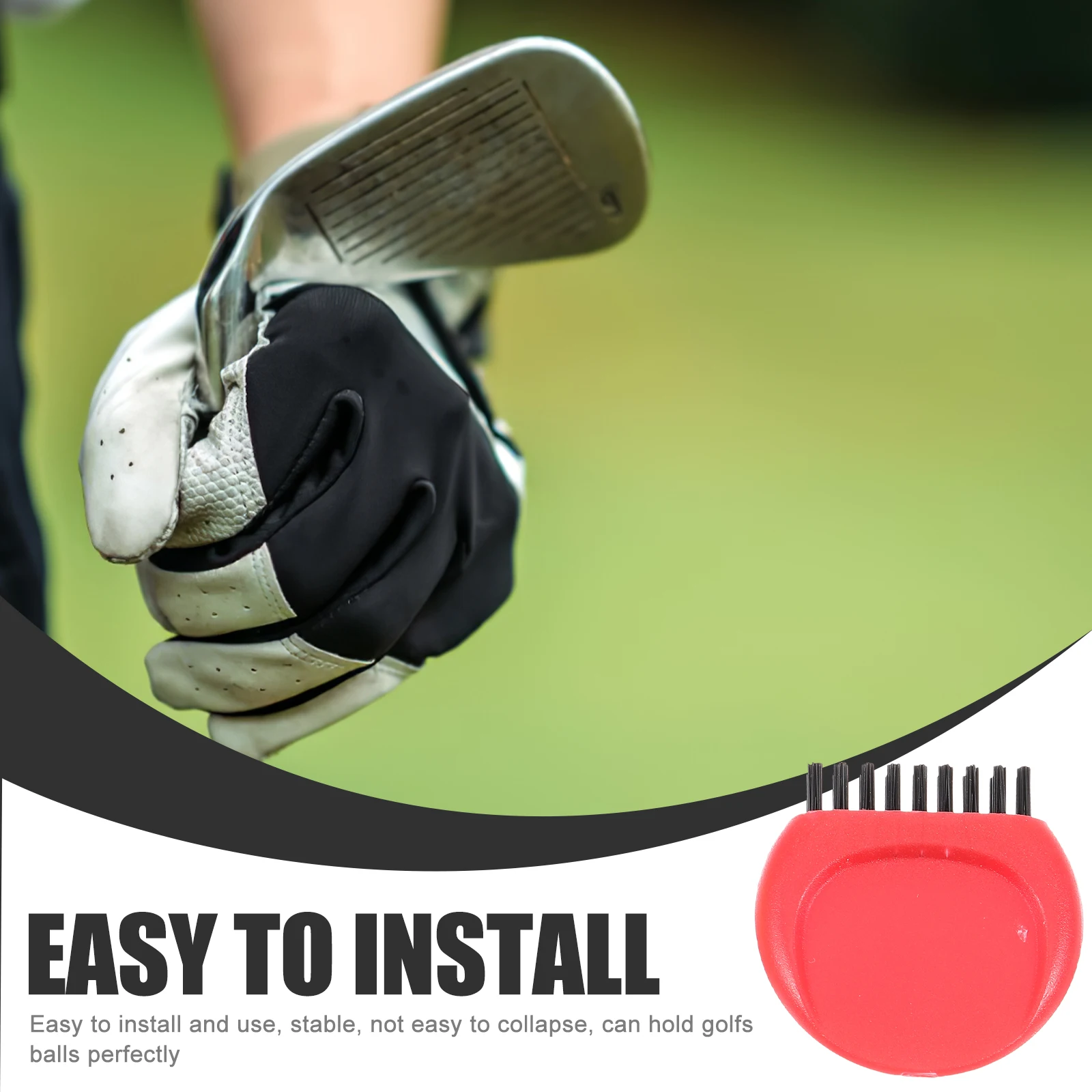 

4pcs Golf Club Brush Golf Ball Club Cleaner, Durable Practice Brush For Outdoor Golfing, Reusable Golfing Accessories, Rubber