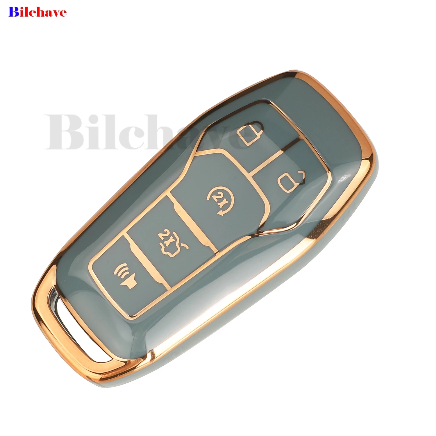 jingyuqin Remote Car Key Case Fob TPU For Ford Fusion Mondeo Mustang F-150 Explorer Edge 2015 2016 2017 2018  Accessorie