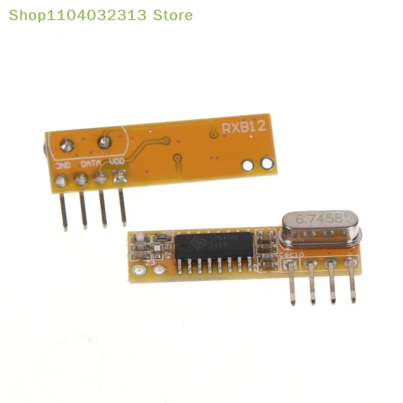 petiteRXB12 Superheterodyne Wireless Receiver Module Multi-Frequency 315-433MHz Low Power Consumption for DIY  Projects