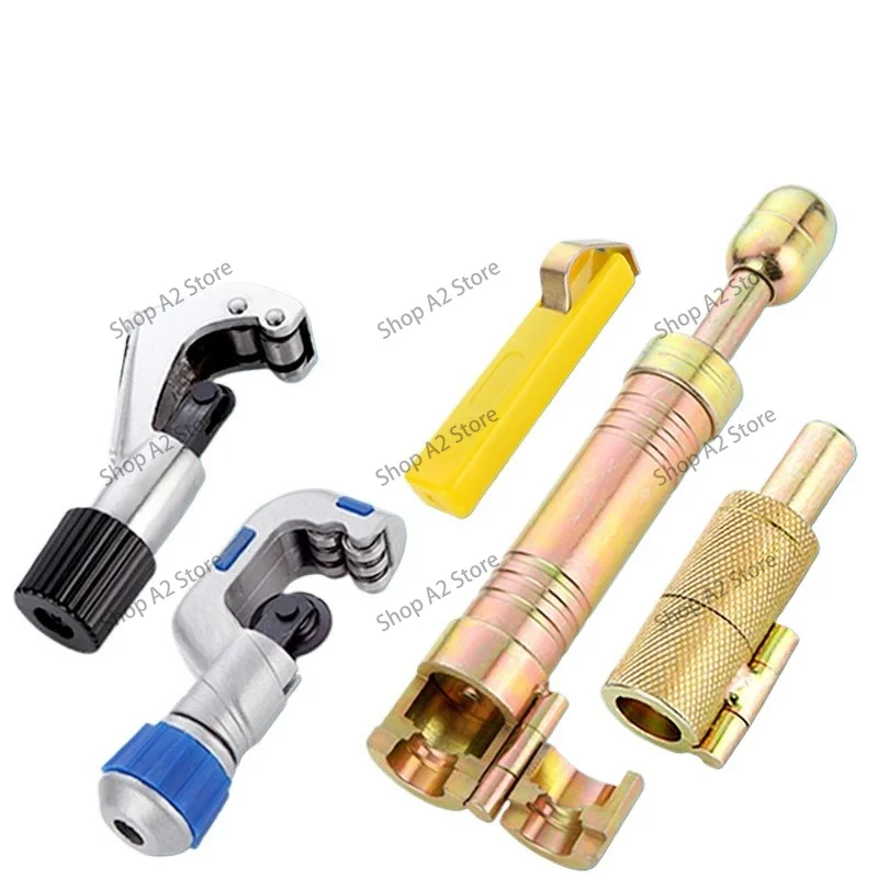 Stainless Steel Corrugated Pipe Flat Mouth Tool 4 Points 6 Points Gas Pipe Cutter Impact Wave Tool Pipe Head Set