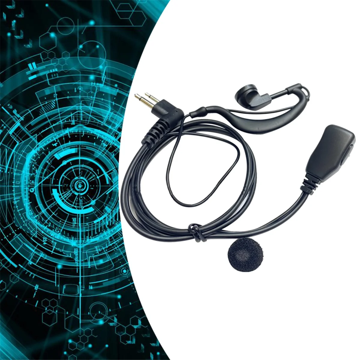 A57G-Earhook سماعة أجهزة الاتصال اللاسلكية مع MIC M Plug سماعة أجهزة الاتصال اللاسلكية العالمية لموقع بناء الفندق