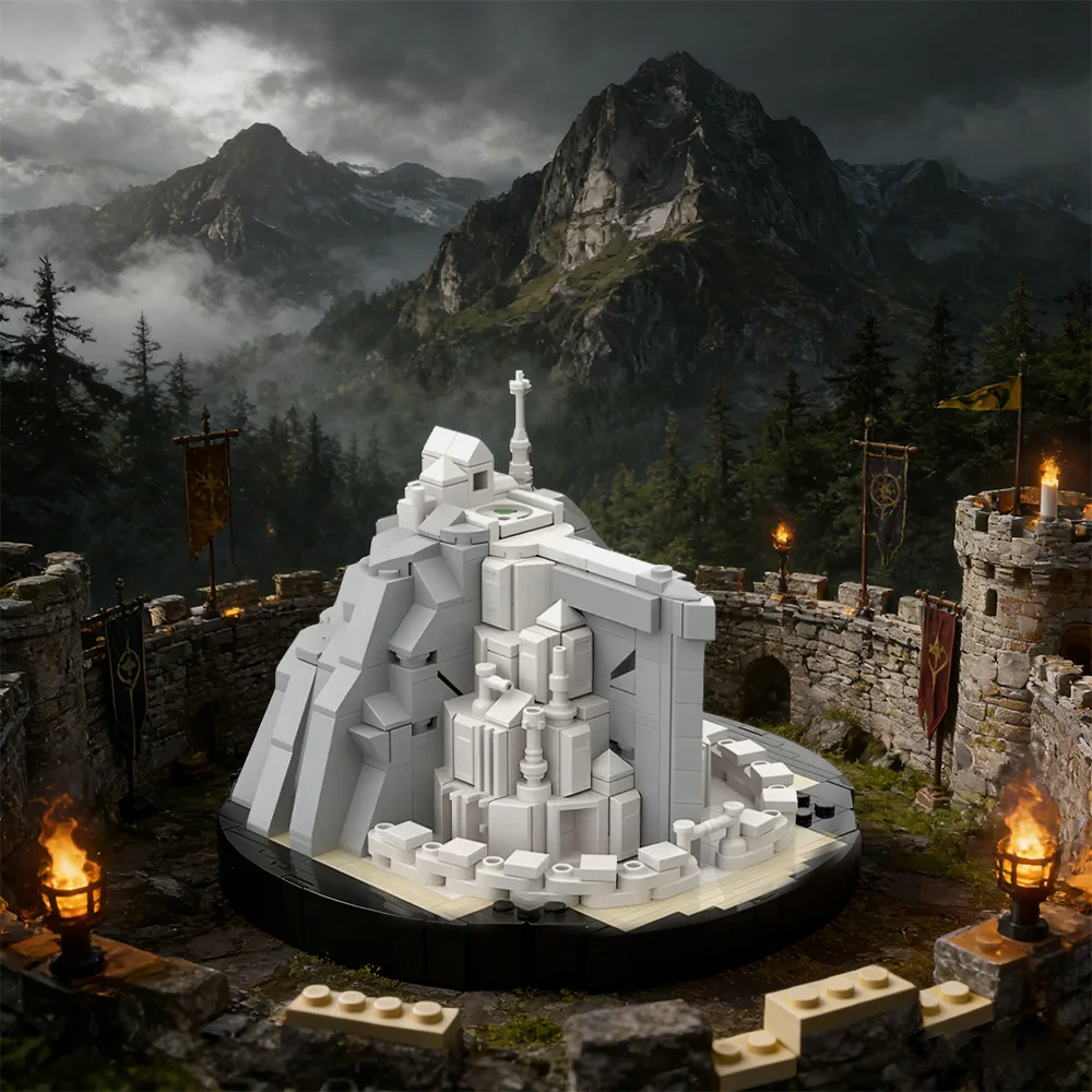 

Конструктор MOC Город Гондор: Модель из кирпичиков по мотивам фильма, архитектурные блоки, игрушки для сборки, подарки на день рождения для детей, сделай сам