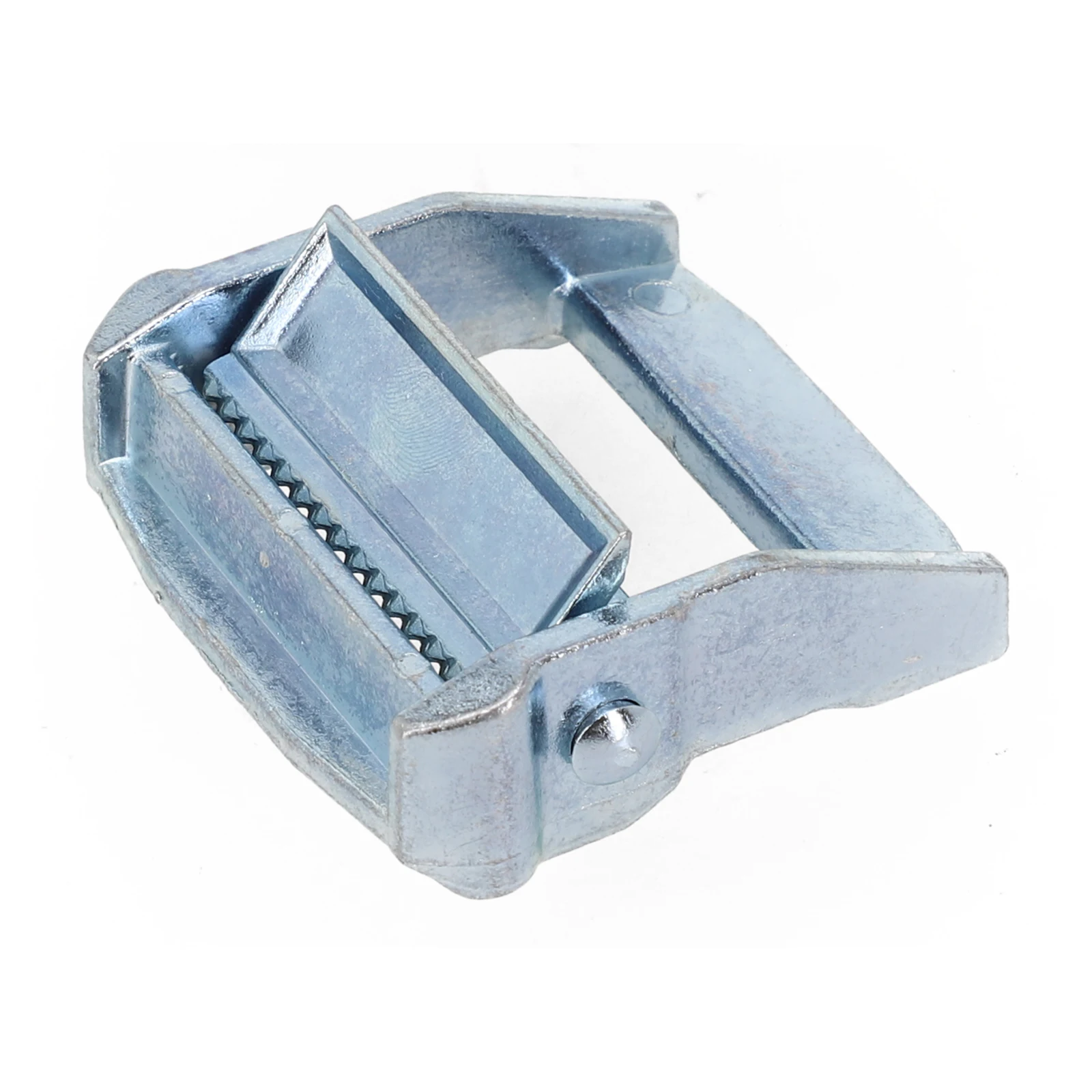 1pc 38mm/ 50mm Zinc Alloy Buckles Silver For Heavy Duty Tie‑Down Cargoes Strap Fixed Tensioner For 600kg/800kg Safety Pull