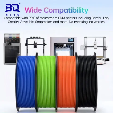 BIQU PLA GO 1.75mm 3D Printing Filament, 1kg High-Speed Printing Consumable, Compatible with Bambu Lab