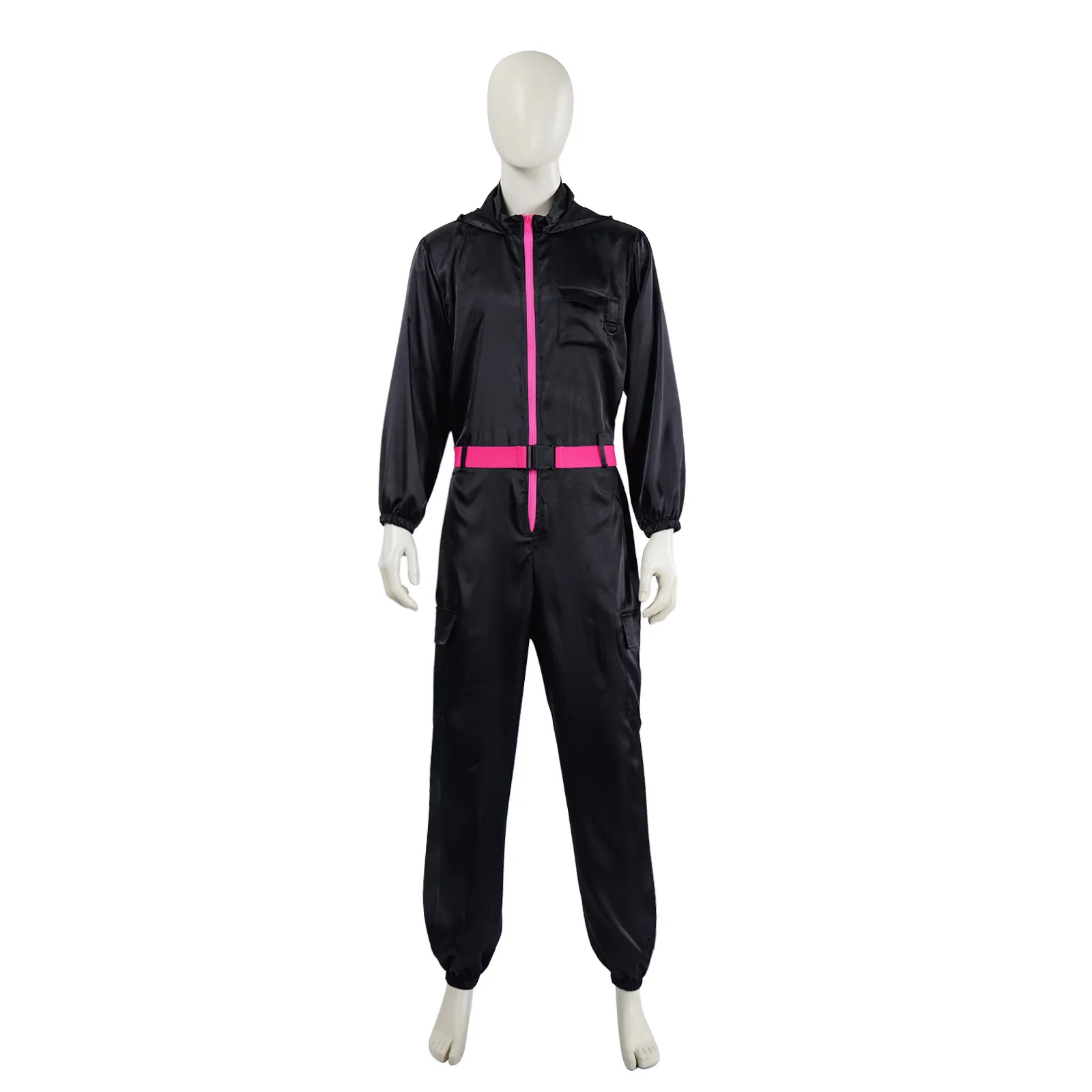 한국 스타일 크루 기반 도난 코스프레 복장 코스프레 의상 Dali Black 원피스 슈트 Dali 할로윈 롤 플레잉 의상