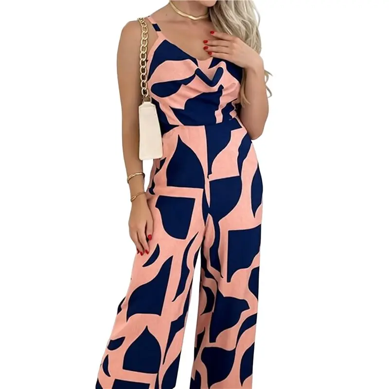 

【EFFICIENT 】Jumpsuits For Women Strap Backless One Wide Leg Piece Jumpsuits Rompers Going Out Vacation Summer