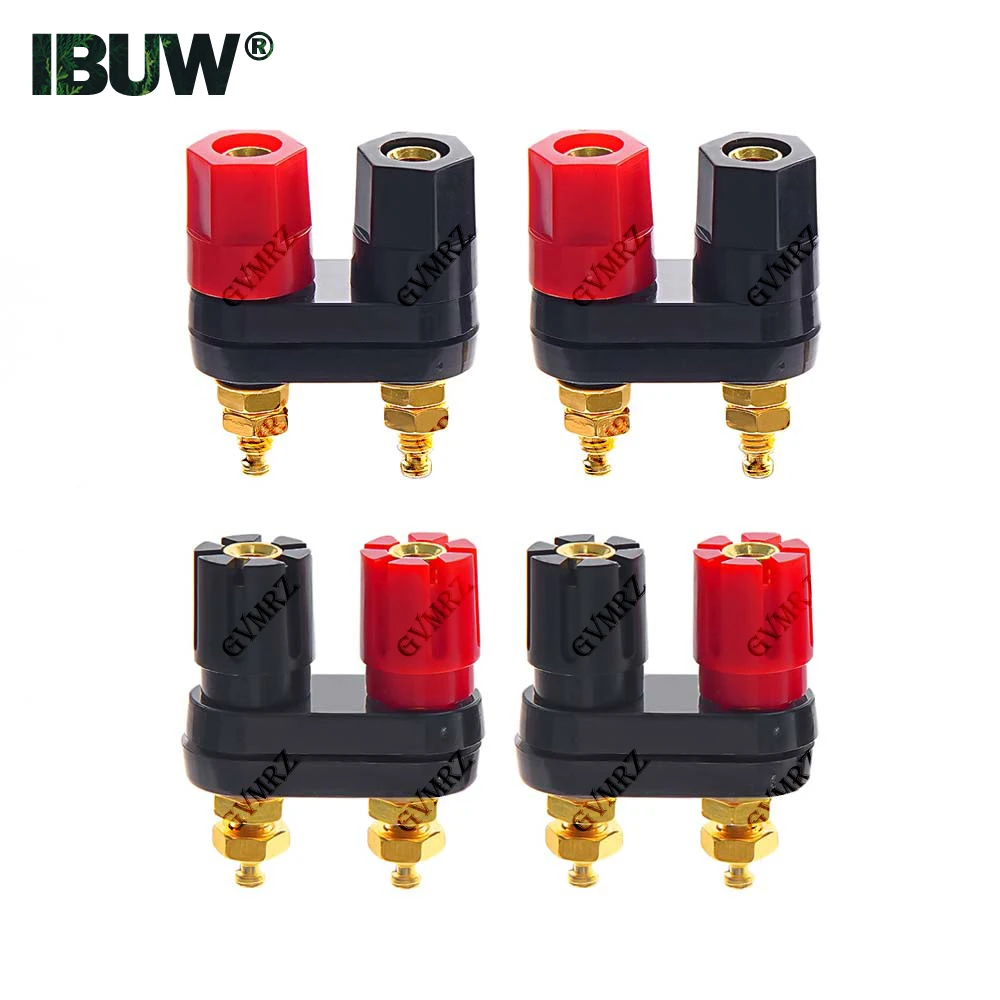 1PCS Banana plugs Red Black Couple Terminals  Connector Amplifier Terminal Binding Post Banana Speaker Plug Jack