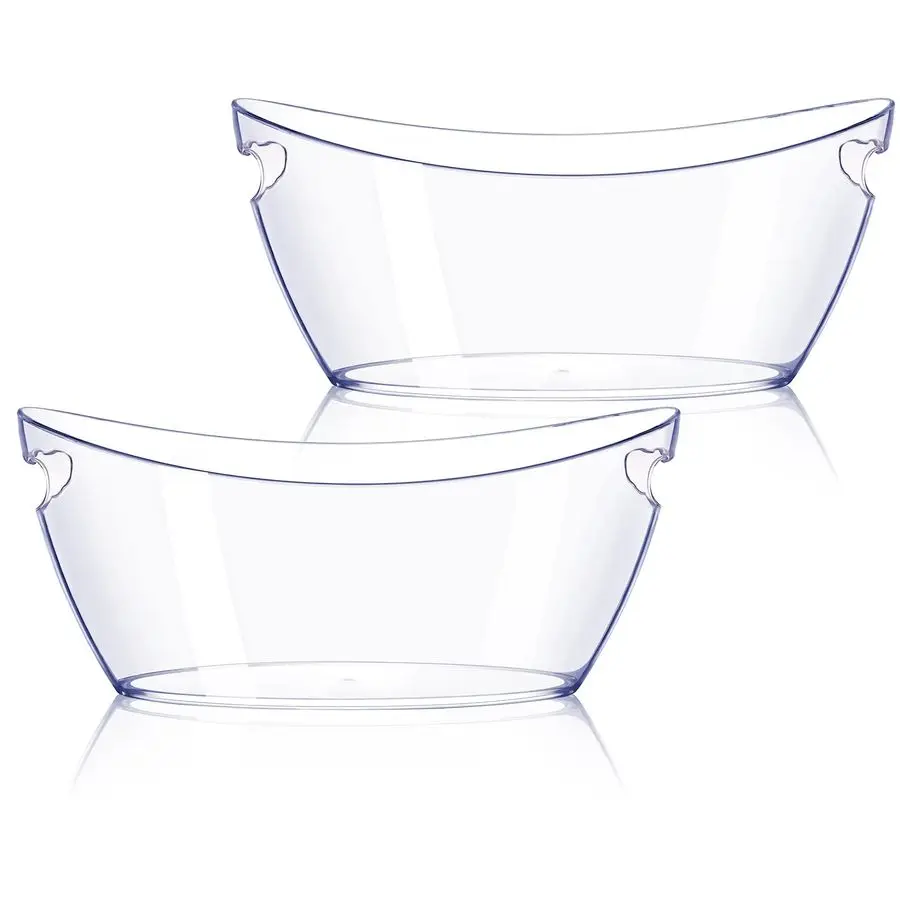 

Bucket 2 PCS, Thickened Ice Buckets for Parties, Mimosa Bar Supplies Beverage Tub for Champagne Beer Sparkling Wine Cocktails5.5