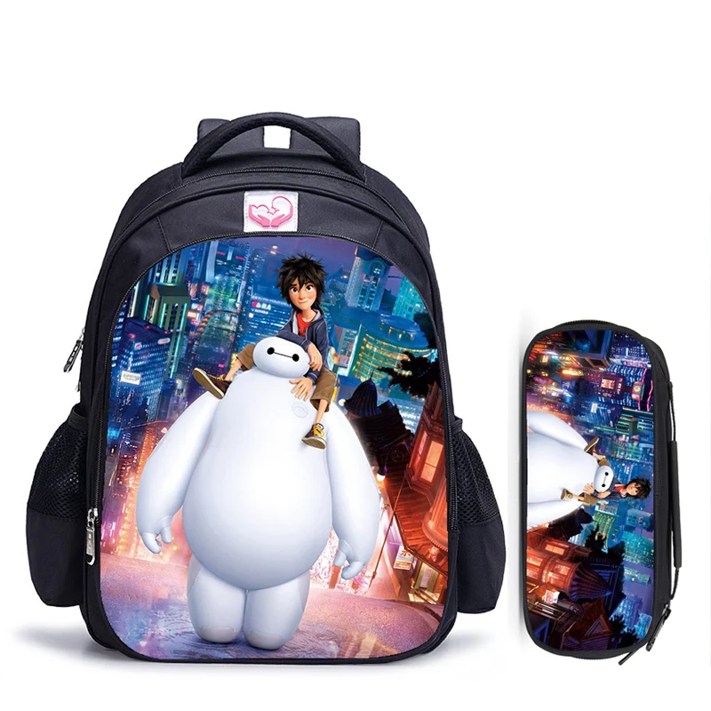 16 Inch Disney Big Hero 6 Baymax Children School Bags Orthopedic Backpack Kids School Boys Girls Mochila Infantil Catoon Bags