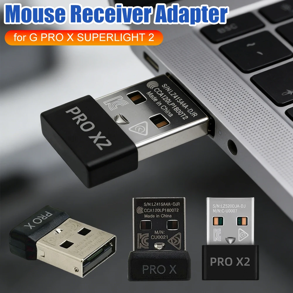 Mouse Receiver Adapter Wireless Dongle Adapter Compatible for  PRO X SUPERLIGHT 2